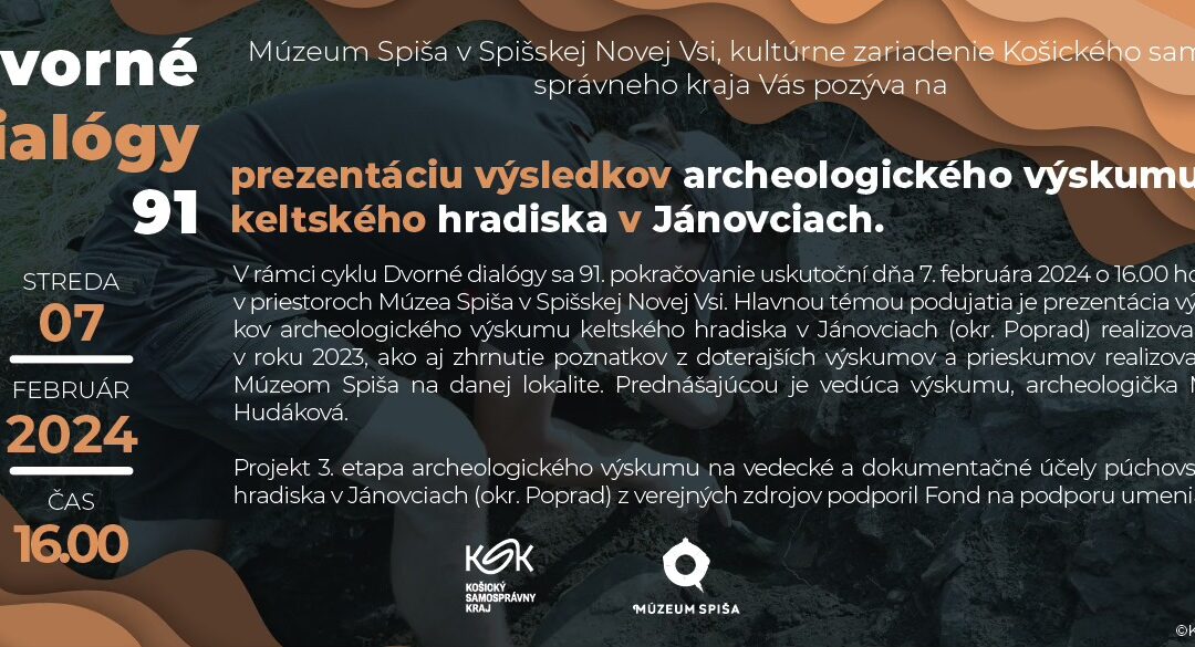 Prezentácia výsledkov archeologického výskumu keltského hradiska v Jánovciach