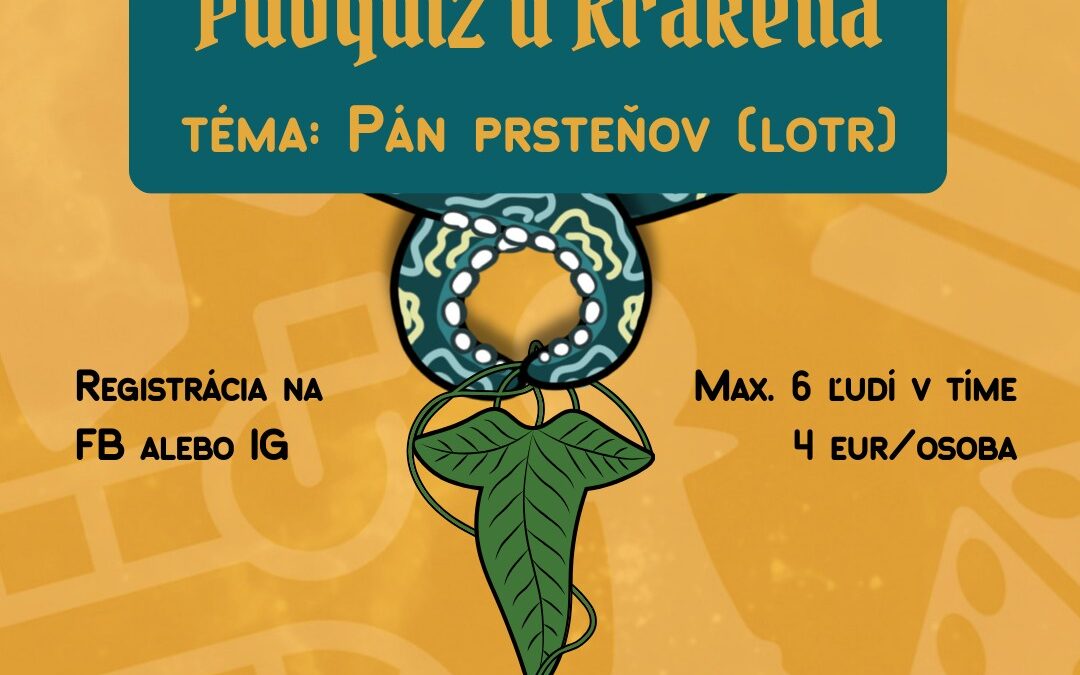 Pubkvíz u Krakena vol.10: Pán Prsteňov (Lotr)