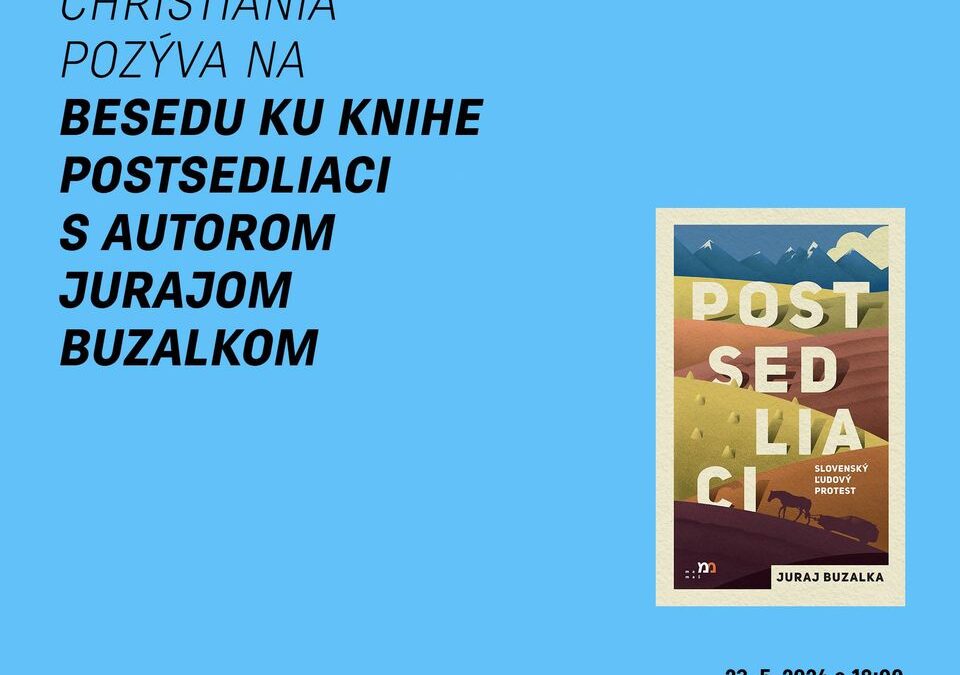 Postsedliaci – beseda s Jurajom Buzalkom