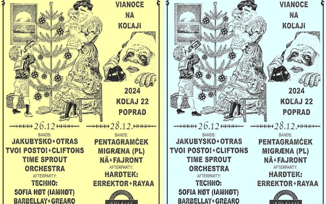 Vianoce na Koľaji 22 (26. 12. – 28. 12 – koncerty + afterky)